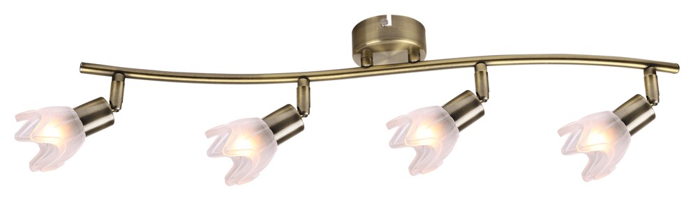 Spot Bara Posy Alb+Alama 4xG9 40W